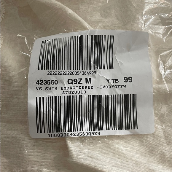 🆕 VICTORIA'S SECRET SWIM CS BEACHWEAR LINEN LACE-TRUM COVER-UP PANTS M 8-10 - Picture 14 of 16